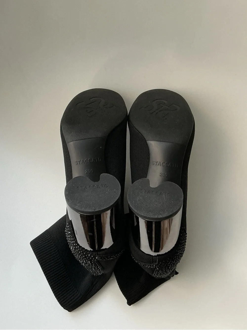 Staccato Women's Black Stretch Sock Booties
